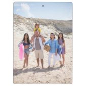 ファミリーフォトパーソナライズされたカスタム クリップボード (裏面)