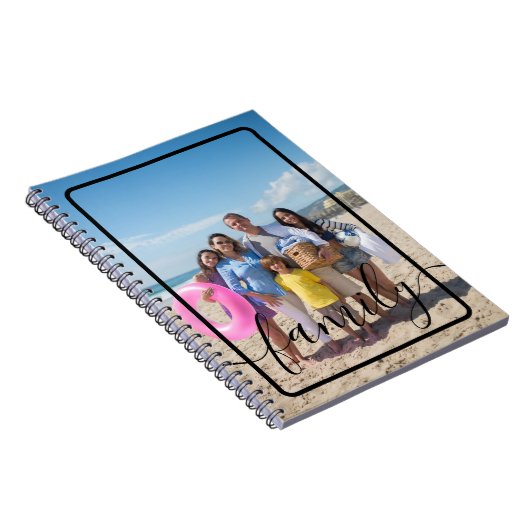 ファミリーフォトパーソナライズされたカスタム ノートブック (右側)