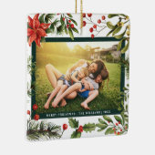 ファミリーフォトフローラレッドベリーの休日 セラミックオーナメント (右)