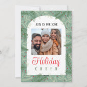 ファミリーフォトホリデーパーティー招待状 シーズンカード (裏面)