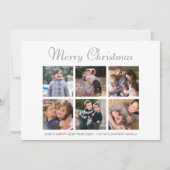 ファミリーフォトメリークリスマス水彩葉 シーズンカード (正面)