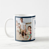 ファミリーフォトモノグラムイニシャル名コーヒーマグ コーヒーマグカップ (左)