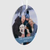 ファミリーフォトライトブルー オーナメント (正面)