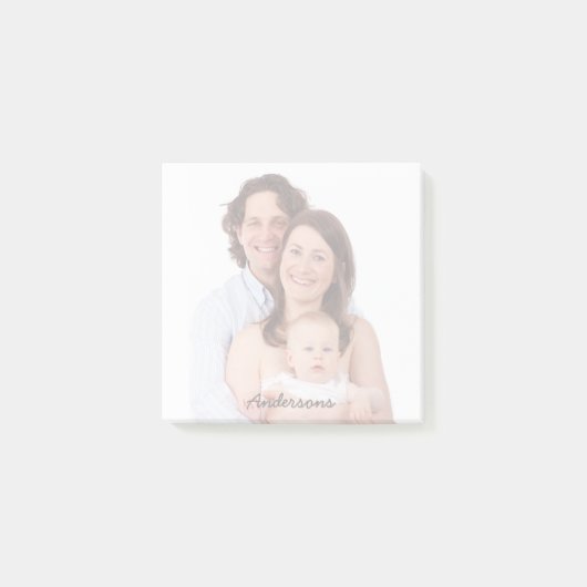 ファミリーフォト名前をカスタムするの投稿ノート ポストイット (正面)
