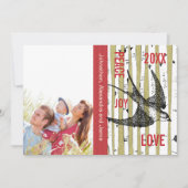 ファミリーフォト樺の木ツリーヴィンテージ鳥 (正面)