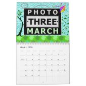 ファミリーフォト簡単カスタムDIY2025季節情景 カレンダー (3月 2026)