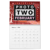 ファミリーフォト簡単カスタムDIY2025季節情景 カレンダー (2月 2026)