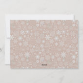 ファミリーフォト編集可能カラークリス伝統的マス シーズンカード (裏面)