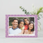 ファミリーフォト編集可能カラーハッピーDiwali カード (スタンド正面)