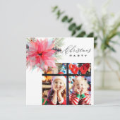 *～*ファミリーフォトAP20ポインセチアクリスマスパーティー 招待状 (スタンド正面)