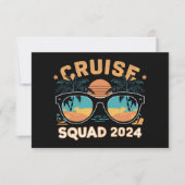 ファミリーフレンズバケーションクルージング船トリップ2024 サンキューカード (正面)