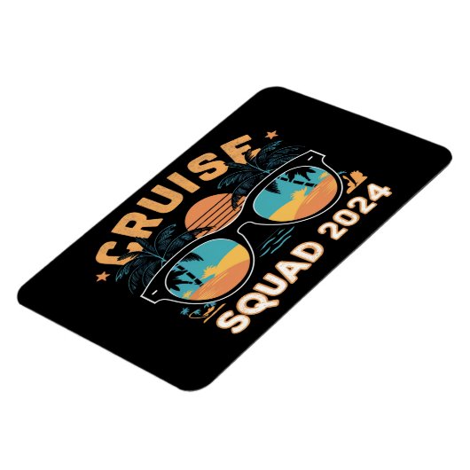 ファミリーフレンズバケーションクルージング船トリップ2024 マグネット (左側)