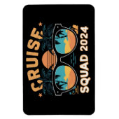 ファミリーフレンズバケーションクルージング船トリップ2024 マグネット (縦)