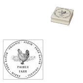 ファミリーフ素朴ァームチキン卵カートンゴムスタンプ ラバースタンプ (押印)