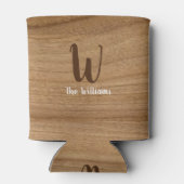 ファミリーブランド名の木目 缶クーラー (裏面)