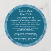 ファミリーブルークリスマスディナーラウンドメニューテンプレート メニュー (正面)