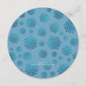 ファミリーブルークリスマスディナーラウンドメニューテンプレート メニュー (裏面)