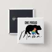 ファミリープライドベア 缶バッジ (正面&裏面)