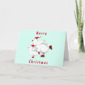 ファミリーベアークリスマスカード カード (正面)