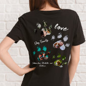 ファミリーペットセルフ写真テンプレート基本Tシャツ Tシャツ