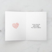 ファミリーペットドッグキャットロスハートポープリント悔やみや弔慰 カード (内部)