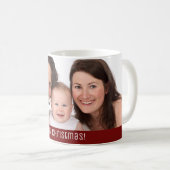 ファミリーホリデークリスマス1写真追加名 コーヒーマグカップ (正面右)