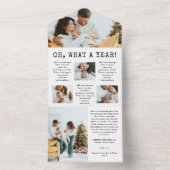 ファミリーホリデートリフォールドカード オールインワン招待状 (内側)