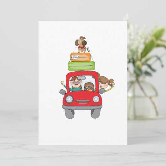 ファミリーホリデーバケーション招待状 招待状 (スタンド正面)