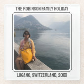 ファミリーホリデーメモリーズスーベリーコースター ガラスコースター (正面)