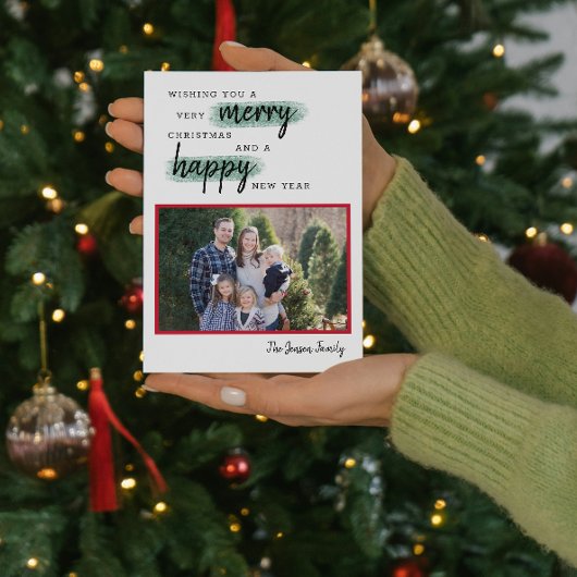 ファミリーホリデー応援クリスマスフォトカード シーズンカード