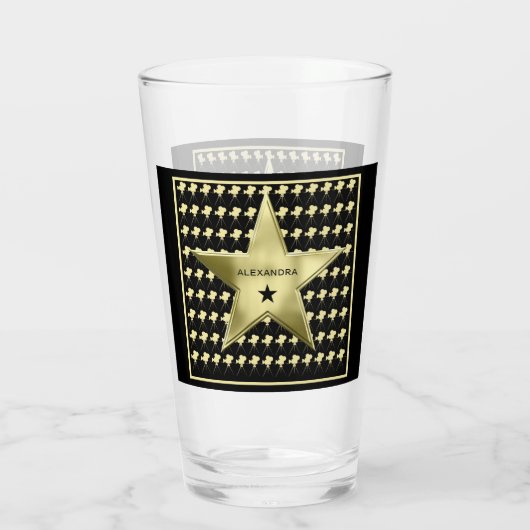 ファミリーホームシアターパーソナライズされたスター タンブラーグラス (裏面)