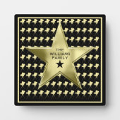 ファミリーホームシアターパーソナライズされたスター フォトプラーク (正面)