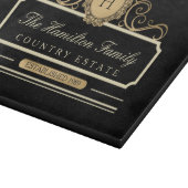 ファミリーホームスタンダードブラック金ゴールド カッティングボード (角)