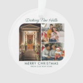 ファミリーホームフォト初めてのクリスマスホリデイ オーナメント (正面)