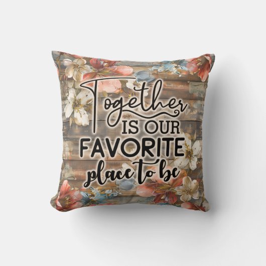 ファミリーホーム素朴フローラ クッション (正面)