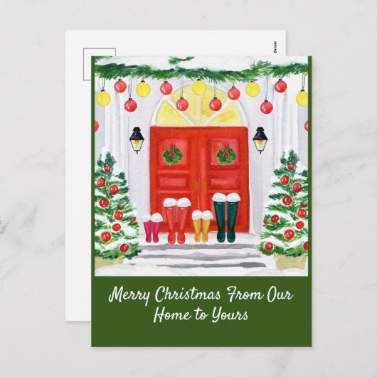 ファミリーホーム飾ドア シーズンポストカード (正面/裏面)
