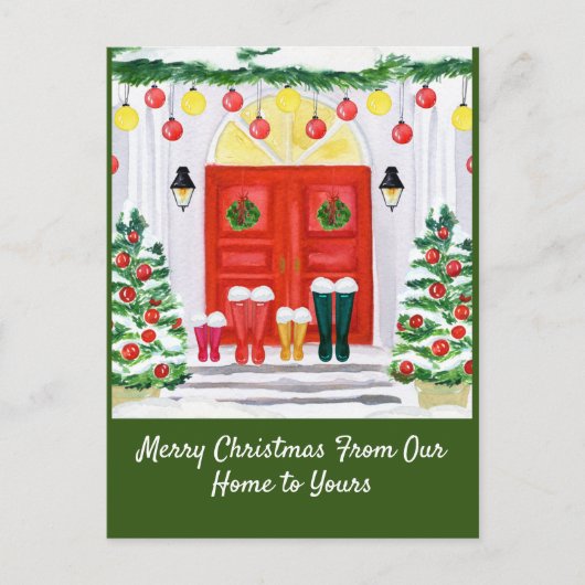 ファミリーホーム飾ドア シーズンポストカード (正面)
