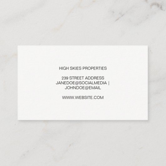 ファミリーホーム |不動産実在代理業者名刺 名刺 (裏面)