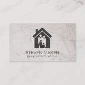 ファミリーホーム |不動産実在代理業者名刺 名刺 (正面)