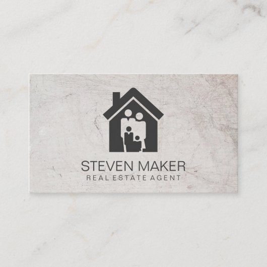 ファミリーホーム |不動産実在代理業者名刺 名刺 (正面)