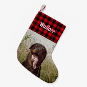 ファミリーポートレートカスタムペットフォト スモールクリスマスストッキング (正面 (吊り時))