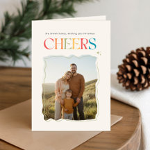 ファミリーポートレートフォトレトロクリスマスフォールディング