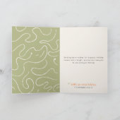 ファミリーポートレートフォトレトロクリスマスフォールディング シーズンカード (内部)