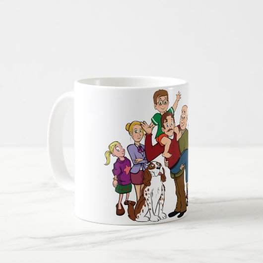 ファミリーポートレートマグ コーヒーマグカップ (正面左)