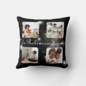 ファミリーポートレートInstaフォトコラージュ クッション (裏面)