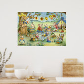 ファミリーマウス夏ピクニックポスター ポスター (キッチン)