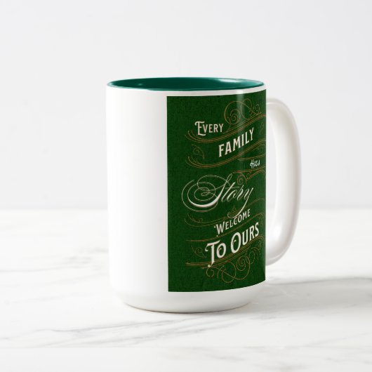 ファミリーマグへようこそ ツートーンマグカップ (正面右)