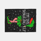 ファミリーマッチングウィメンズガールズ私はボーリング小妖精や小人Ch フリースブランケット (正面(横))