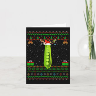 ファミリーマッチングクリスマス照明サンタ醜いピークリス カード