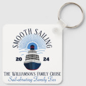ファミリーマッチングクルーズバケーション名&年 キーホルダー (裏面)